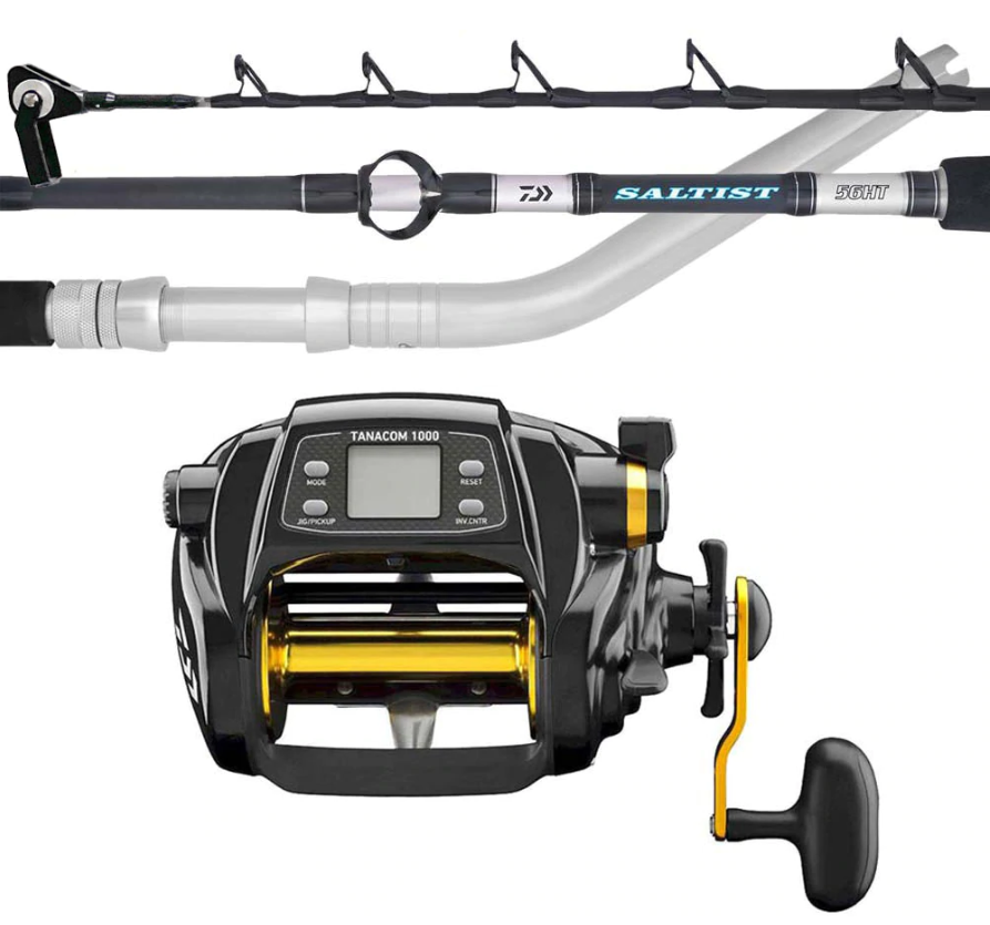 daiwa electric reel 1000 12v Daiwa Tanacom 1000 Deep Drop Electric Combo