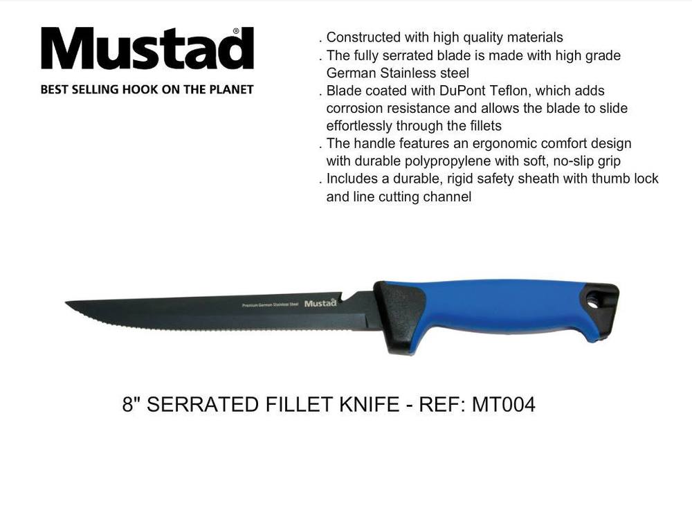 Mustad 7 Fillet Knife T/Coated MT092