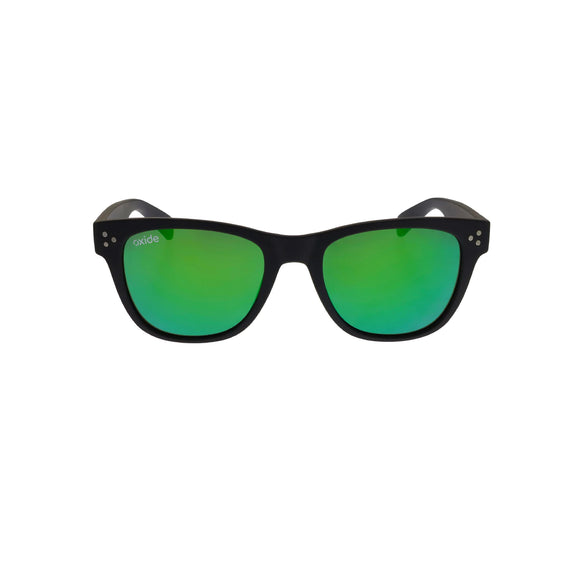 Oxide Sunglasses Horizon Matt Black - Green Mirror