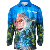 Samaki Long Sleeve Fishing Jersey UPF 50+ Sun Protection