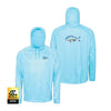 Shimano Tech Tee L/S Blue Snapper Hooded