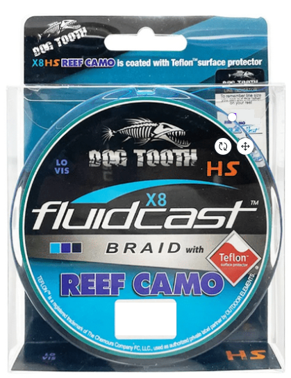 Dog Tooth Fluidcast Reef Camo X8 Braid