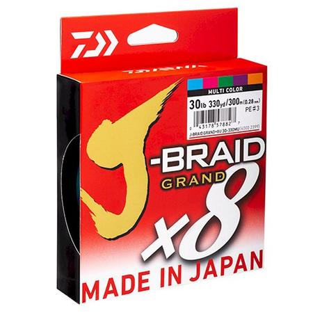Daiwa J-Braid Grand x8U Multi-Coloured