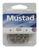 Mustad 9555B Beaked Baitholder Nickel Plated Box