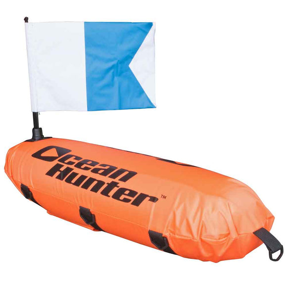 Ocean Hunter Inflatable Float With Line and Flag